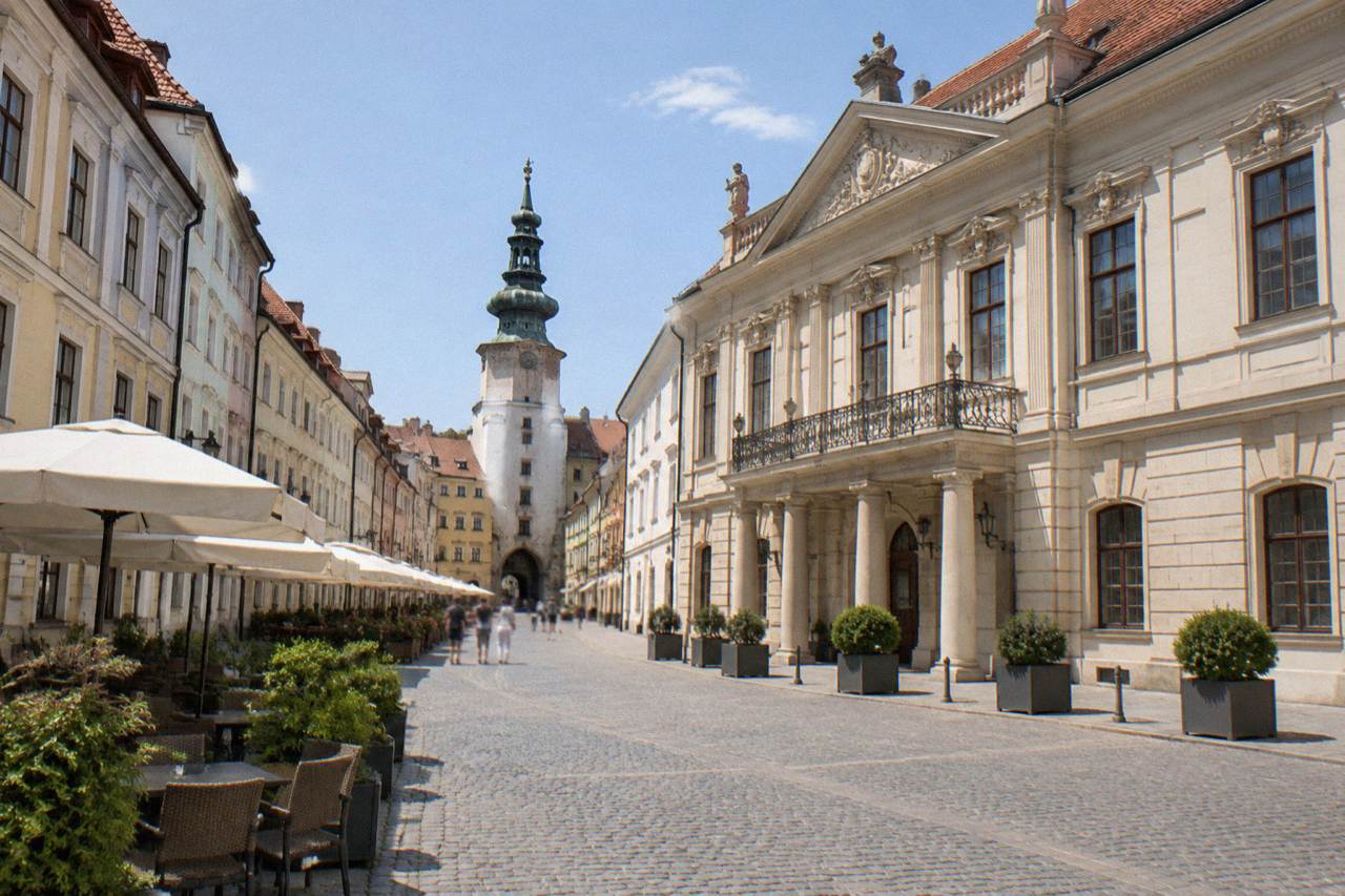 Primate's Palace, Bratislava, ordinary daylight